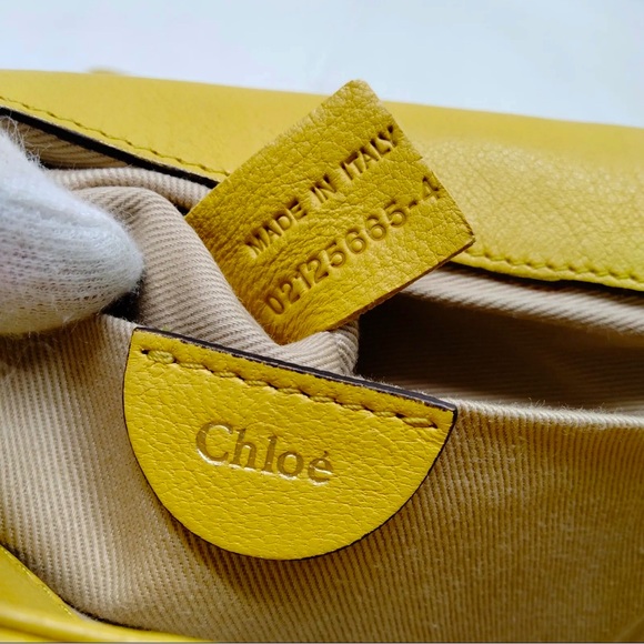 Chloe Yellow Leather Jada Bag - Picture 7 of 9